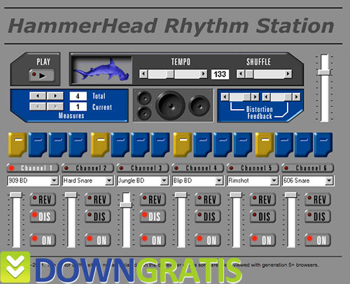 Tela do HammerHead Rhythm Station